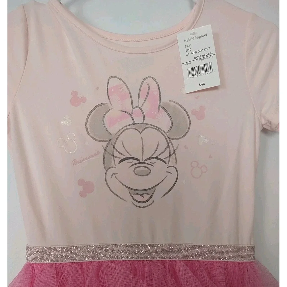 Girls Disney Minnie Mouse Size 9/10 Dress Pink Tulle